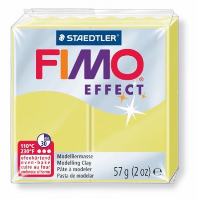 Gyurma, 57 g, égethető, FIMO "Effect", citrin